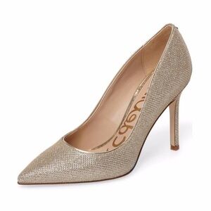 ❤️🔥Sam Edelman - Hazel Jute Gold Stiletto Heels - 9.5